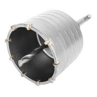 Комплект: сверло корончатое по бетону 75мм+Переходник SDS Plus 100мм (SD-7075 Intertool)