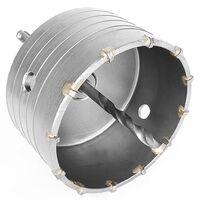 Комплект: сверло корончатое по бетону 105мм + переходник SDS Plus 100мм (SD-7105 Intertool)