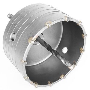 Комплект: сверло корончатое по бетону 105мм + переходник SDS Plus 100мм (SD-7105 Intertool)