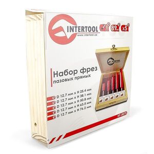 Набір фрез пазових прямих, 5 шт., HT-0075 INTERTOOL