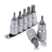 Набор сплайнов на планке М5,6,8,10,12 - 1/2", 5ед. (HT-1850 Intertool)