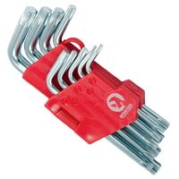 Набір ключів Г-подібних TORX 9 шт., Т10-Т50, Cr-V, Small, HT-0607 INTERTOOL