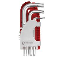 Набір ключів Г-подібних TORX, 9 од., Т10-Т50, S2, PROF, HT-1821 INTERTOOL