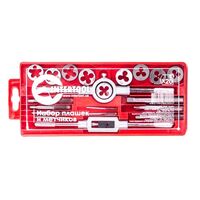 Набор плашек M3-M12 и метчиков M3-M12, 20ед. (SD-8020 Intertool)
