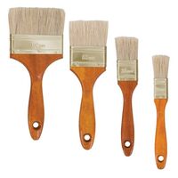 Набір пензлів флейцевих 25; 36; 63; 102 мм 4 шт., KT-1004 INTERTOOL