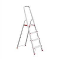 Стремянка алюминиевая 4 ступени, высота до платформы 850мм (LT-1004 Intertool)