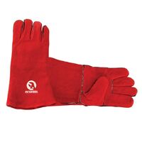 Перчатка замшевая 14" (красная) (Apelas SP-0156 Intertool)