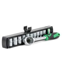 Набор головок 10 шт. 1/4" 5,6,7,8,9,10,11,12,13,14мм с трещеткой (ET-6008 Intertool)
