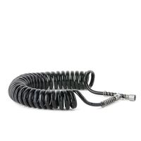 Шланг для аэрографа спиральный, полиуретан 6*4 мм, 3 м, 1/8"-1/8" (PT-1750 Intertool)