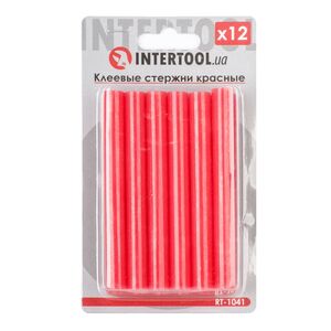 Комплект стрижнів клейових червоних 11,2 мм * 100 мм, 12 шт., RT-1041 INTERTOOL