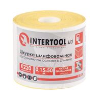 Шлифовальная шкурка на бумажной основе К220, 115мм*50м., BT-0824 INTERTOOL