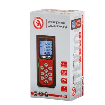 Дальномер лазерный 60 м (MT-3055 Intertool)