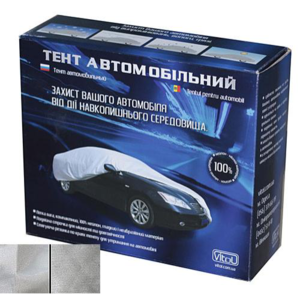 Тент автомобільний CC11105 M, Polyester, сірий, 432х165х120 (F 170T / F 14062 M)