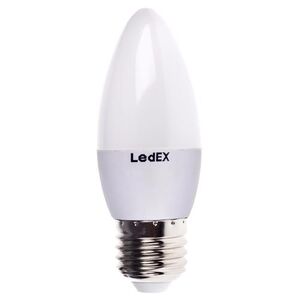 Світлодіодна лампа LEDEX E27, 7W, свічка, 665lm, 4000К, 160 °, чіп: Epistar (Тайвань) (100854)