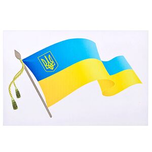 Наклейка  Украина "Шеврон"  (100х150мм) (АМ)