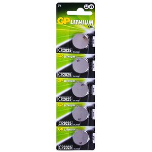Батарейка GP дисковая, Lithium Button Cell, 3V, CR2025-8U5, литиевая (4891199001130)