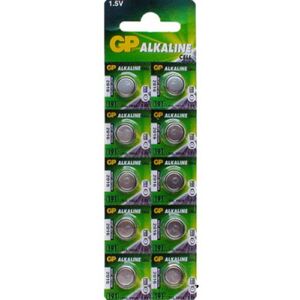 Батарейка GP ALKALINE Button Cell 1.5V 192-U10 лужна, AG3, LR41 (4891199015533)