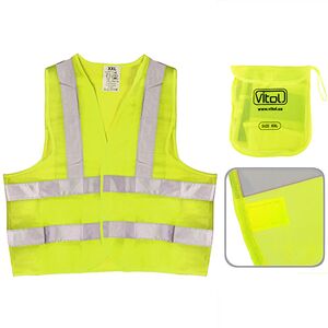 Жилет безпеки світловідбиваючий (yellow) 116 Y XXL (ЖБ009)