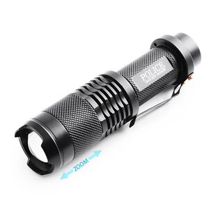 Ліхтар Poliсe 1812 T6, 1x18650, ЗУ 220 / 12V, зажим, zoom, BOX (1812 T6)