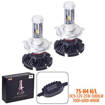 Лампы PULSO 7S/H4-H/L/LED-chips ZES/9-32v25w/5000Lm/3000-6000-8000K (7S-H4)