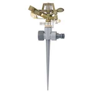 Дождеватель импульсный на металлическом колышке (BRASS+AL), FLORA 5013224