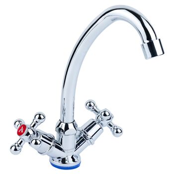 Смеситель s83 ½" для кухни эконом на гайке (КРАТНО 2ШТ) (QM-1B159C), AQUATICA 9783100