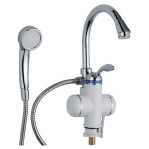 Кран-водонагрівач проточний s95 3.0кВт 0,4-5бар для ванни гусак вухо на гайці (LZ-6C111W), AQUATICA 9795203
