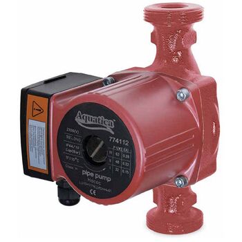 Насос циркуляц 100Вт Hmax 6м Qmax 75л/мин Ø2" 180мм + гайки Ø1¼", AQUATICA 774134