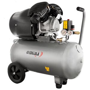 Компресор двоциліндровий 2.2кВт 412л / хв 8бар 50л, SIGMA 7043711