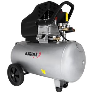 Компресор одноциліндровий 1.8кВт 230л/хв 8бар 50л (2 крана), SIGMA 7043141