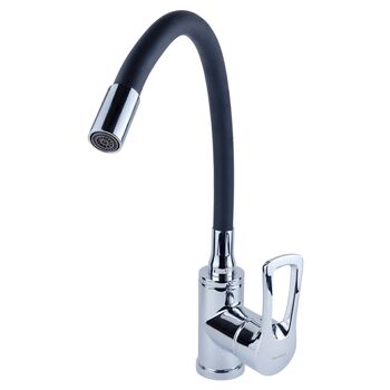 Смеситель s46 Ø40 для кухни гусак силиконовый на гайке (ML-4B544C), AQUATICA 9746130