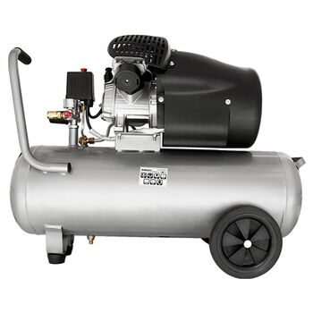 Компресор двоциліндровий 2.5кВт 455 л/хв 10бар 50л (2 крана), SIGMA 7043721