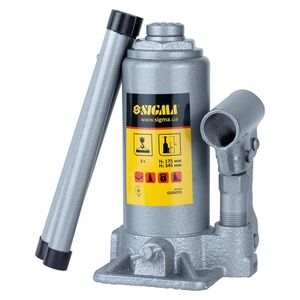 Домкрат гідравлічний пляшковий 3т H 175-345мм Standard, SIGMA 6106031