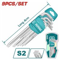 Набір шестигранних ключів Torx CR-V 9 шт THT106392 TOTAL