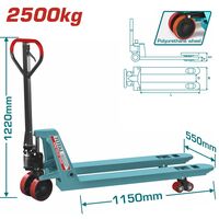 Тележка ручная паллетная 2500 кг THT301251 TOTAL