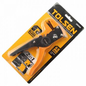 Автоматичний знімач ізоляції пластиковий 0.5-6 мм 2-в-1 Tolsen Tools, 38050