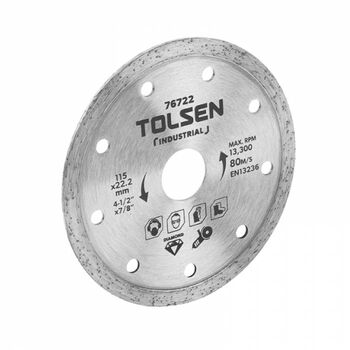 Диск алмазный по кафелю 125×22.2 мм Tolsen Tools, 76723