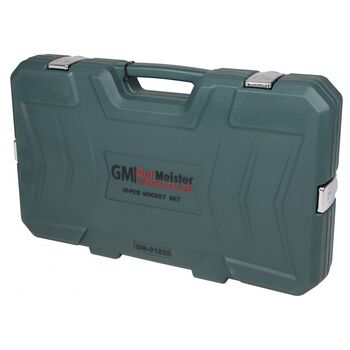 Набір інструментів та торцевих головок 3/4"DR 19-65 мм. 25 од., GM-01025 Gut Meister