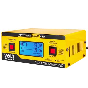 Зарядное устройство для АКБ AGM и GEL 6V/8V/12V/14.4V/16V/24V 15A Volt Polska SMART A80