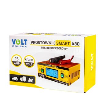 Зарядное устройство для АКБ AGM и GEL 6V/8V/12V/14.4V/16V/24V 15A Volt Polska SMART A80
