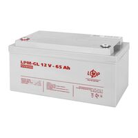 Аккумулятор гелевый LPM-GL для ИБП и инвертеров 12V 65Ah, LogicPower 3869