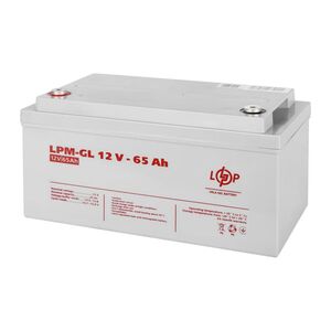 Аккумулятор гелевый LPM-GL для ИБП и инвертеров 12V 65Ah, LogicPower 3869