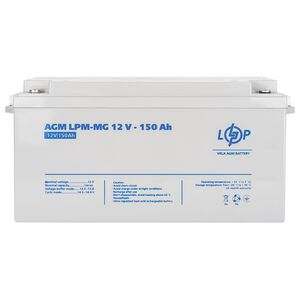 Акумулятор мультигелевый LPM-GM для ИБП и инвертеров 12V 150Ah, LogicPower 4197