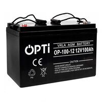 Аккумулятор AGM для ИБП и инвертеров 12V 100Ah, Volt Polska OPTI OP-100-12