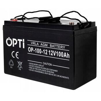 Акумулятор AGM для ДБЖ та інвертерів 12V 100Ah, Volt Polska OPTI OP-100-12