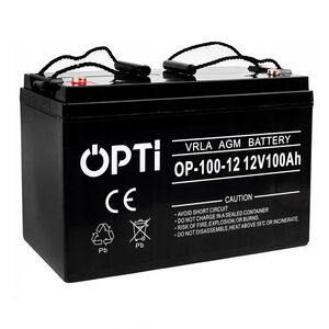 Акумулятор AGM для ДБЖ та інвертерів 12V 100Ah, Volt Polska OPTI OP-100-12