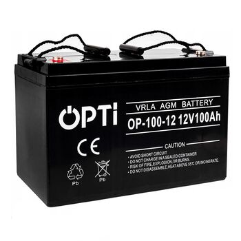 Акумулятор AGM для ДБЖ та інвертерів 12V 100Ah, Volt Polska OPTI OP-100-12