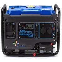 Генератор инверторный бензиновый 3.5 кВт 12V/230V с электрозапуском Week GT4000IOE