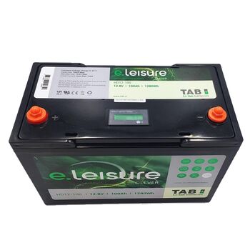 Аккумулятор для ИБП и инверторов LiFePO4 (литий-железо-фосфат) 12.8V 100Ah 1280Wh, E.Leisure Clever TAB HD12.8-100