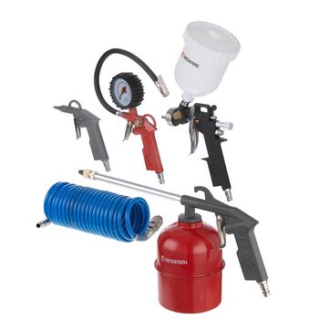 Набор покрасочный пневматический 5ед. (PT-1502 Intertool)